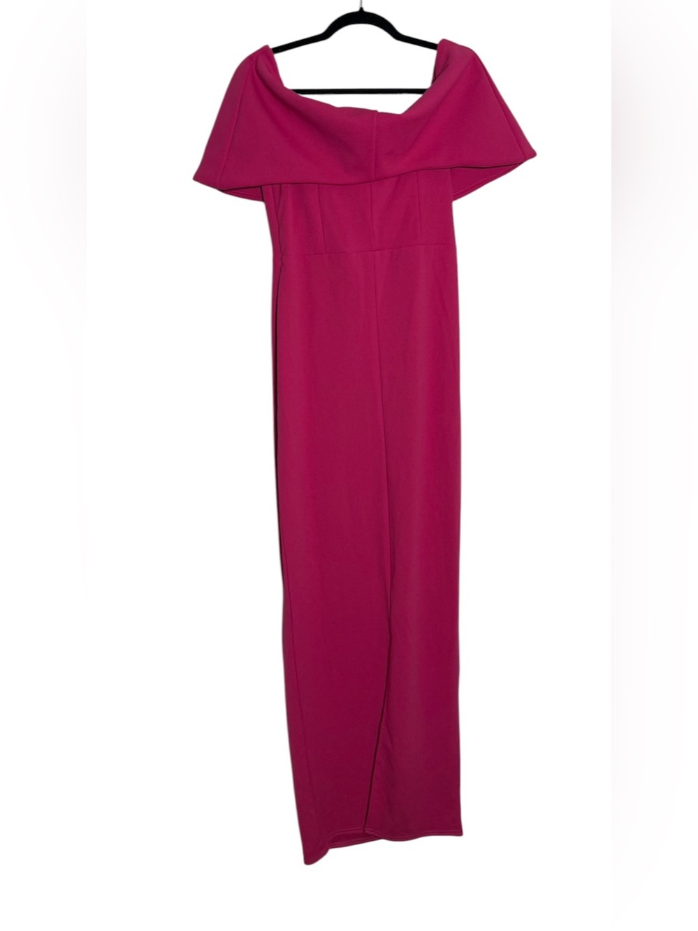 Club L London CORNELIA Hot Pink Strapless Maxi Dress With Oversized Bow NWT 10 - Picture 3 of 6